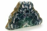 Polished Purple, Blue, and Green Fluorite Bookends - Mexico #335269-1
